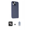 MARSİLYAN™- iPhone 14 Kılıf Atlas Form - Siyah Joko Magic 5D Cam + PVD Metal Kamera Lens - PE