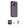 MARSİLYAN™- iPhone 14 Kılıf Atlas Form - Siyah Joko Magic 5D Cam + PVD Metal Kamera Lens - PE