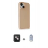 MARSİLYAN™- iPhone 14 Kılıf Atlas Form - Siyah Joko Magic 5D Cam + PVD Metal Kamera Lens - PE