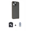 MARSİLYAN™- iPhone 14 Kılıf Atlas Form - Siyah Joko Magic 5D Cam + PVD Metal Kamera Lens - SH