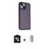 MARSİLYAN™- iPhone 14 Kılıf Atlas Form - Siyah Joko Magic 5D Cam + PVD Metal Kamera Lens - TU