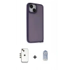 MARSİLYAN™- iPhone 14 Kılıf Atlas Form - Siyah Joko Magic 5D Cam + Shine Kamera Lens - GD