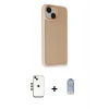 MARSİLYAN™- iPhone 14 Kılıf Atlas Form - Siyah Joko Magic 5D Cam + Shine Kamera Lens - GD