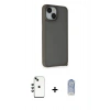 MARSİLYAN™- iPhone 14 Kılıf Atlas Form - Siyah Joko Magic 5D Cam + Shine Kamera Lens - YL