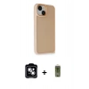 MARSİLYAN™- iPhone 14 Kılıf Atlas Form - Siyah Joko Magic 5D Hayalet Cam + PVD Metal Kamera Lens - GS