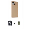 MARSİLYAN™- iPhone 14 Kılıf Atlas Form - Siyah Joko Magic 5D Hayalet Cam + PVD Metal Kamera Lens - SH
