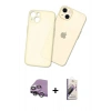 MARSİLYAN™- iPhone 14 Kılıf Atlas Minimal Prime - Siyah Bilvis 3D Mat Cam Ekran Koruyucu + Raze Metal Kamera Lens - GS