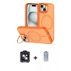 MARSİLYAN™- iPhone 14 Kılıf Çekirdek Klasik - Siyah Joko Magic 5D Cam + PVD Metal Kamera Lens - SH