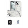 MARSİLYAN™- iPhone 14 Kılıf Çekirdek Klasik - Siyah Joko Magic 5D Cam + PVD Metal Kamera Lens - TU