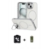 MARSİLYAN™- iPhone 14 Kılıf Çekirdek Klasik - Siyah Joko Magic 5D Hayalet Cam + PVD Metal Kamera Lens - MI