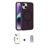 MARSİLYAN™- iPhone 14 Kılıf Çekirdek Modern Prime - Siyah Joko Magic 5D Cam + Shine Kamera Lens - GI