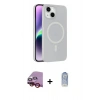 MARSİLYAN™- iPhone 14 Kılıf Çekirdek Modern Prime - Siyah Joko Magic 5D Cam + Raze Metal Kamera Lens - KI