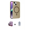 MARSİLYAN™- iPhone 14 Kılıf Çekirdek Modern Prime - Siyah Joko Magic 5D Cam + Raze Metal Kamera Lens - KI