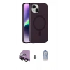 MARSİLYAN™- iPhone 14 Kılıf Çekirdek Modern Prime - Siyah Joko Magic 5D Cam + Raze Metal Kamera Lens - SH