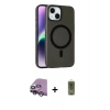 MARSİLYAN™- iPhone 14 Kılıf Çekirdek Modern Prime - Siyah Joko Magic 5D Hayalet Cam + Raze Metal Kamera Lens - GS