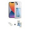 MARSİLYAN™- iPhone 14 Kılıf Doruk Klasik Koleksiyonu - Şeffaf Royal Nano Ekran Koruyucu + Diamond Kamera Lens - YL