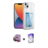 MARSİLYAN™- iPhone 14 Kılıf Doruk Klasik Koleksiyonu - Siyah Bilvis 5in1 3D Magic Cam Ekran Koruyucu + Raze Metal Kamera Lens - KI