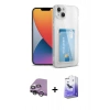 MARSİLYAN™- iPhone 14 Kılıf Doruk Klasik Koleksiyonu - Siyah Bilvis 5in1 5D Magic Hayalet Cam Ekran Koruyucu + Raze Metal Kamera Lens - GS