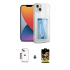MARSİLYAN™- iPhone 14 Kılıf Doruk Klasik Koleksiyonu - Siyah Buffer Cam Ekran Koruyucu + Shine Kamera Lens - KI