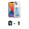 MARSİLYAN™- iPhone 14 Kılıf Doruk Klasik Koleksiyonu - Siyah Joko Magic 5D Hayalet Cam + PVD Metal Kamera Lens - SH