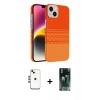 MARSİLYAN™- iPhone 14 Kılıf Doruk Serisi - Şeffaf 360 Full Body Arka Koruyucu + Shine Kamera Lens - GD