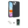 MARSİLYAN™- iPhone 14 Kılıf Doruk Serisi - Şeffaf 360 Full Body Arka Koruyucu + Diamond Kamera Lens - KI