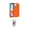 MARSİLYAN™- iPhone 14 Kılıf Doruk Serisi - Siyah Bilvis 3D Mat Cam Ekran Koruyucu