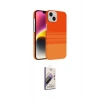 MARSİLYAN™- iPhone 14 Kılıf Doruk Serisi - Siyah Bilvis 3D Mat Cam Ekran Koruyucu