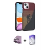 MARSİLYAN™- iPhone 14 Kılıf Doruk Serisi - Siyah Bilvis 5in1 3D Magic Cam Ekran Koruyucu + Raze Metal Kamera Lens - MR