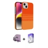 MARSİLYAN™- iPhone 14 Kılıf Doruk Serisi - Siyah Bilvis 5in1 3D Magic Cam Ekran Koruyucu + Raze Metal Kamera Lens - MR