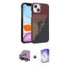 MARSİLYAN™- iPhone 14 Kılıf Doruk Serisi - Siyah Bilvis 5in1 3D Magic Cam Ekran Koruyucu + Raze Metal Kamera Lens - SH