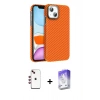 MARSİLYAN™- iPhone 14 Kılıf Doruk Serisi - Siyah Bilvis 5in1 3D Magic Cam Ekran Koruyucu + Shine Kamera Lens - KI
