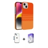 MARSİLYAN™- iPhone 14 Kılıf Doruk Serisi - Siyah Bilvis 5in1 3D Magic Cam Ekran Koruyucu + Shine Kamera Lens - MI