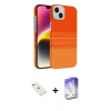 MARSİLYAN™- iPhone 14 Kılıf Doruk Serisi - Siyah Bilvis 5in1 3D Magic Cam Ekran Koruyucu + Diamond Kamera Lens - SABE