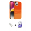 MARSİLYAN™- iPhone 14 Kılıf Doruk Serisi - Siyah Bilvis 5in1 5D Magic Hayalet Cam Ekran Koruyucu + Diamond Kamera Lens - YL