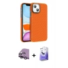 MARSİLYAN™- iPhone 14 Kılıf Doruk Serisi - Siyah Bilvis 5in1 5D Magic Hayalet Cam Ekran Koruyucu + Raze Metal Kamera Lens - GS