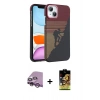 MARSİLYAN™- iPhone 14 Kılıf Doruk Serisi - Siyah Buffer Cam Ekran Koruyucu + Raze Metal Kamera Lens - MR