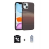 MARSİLYAN™- iPhone 14 Kılıf Doruk Serisi - Siyah Joko Magic 5D Cam + PVD Metal Kamera Lens - MI
