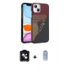 MARSİLYAN™- iPhone 14 Kılıf Doruk Serisi - Siyah Joko Magic 5D Cam + PVD Metal Kamera Lens - MI