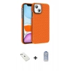 MARSİLYAN™- iPhone 14 Kılıf Doruk Serisi - Siyah Joko Magic 5D Cam + Diamond Kamera Lens - PE