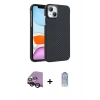 MARSİLYAN™- iPhone 14 Kılıf Doruk Serisi - Siyah Joko Magic 5D Cam + Raze Metal Kamera Lens - SH