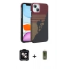 MARSİLYAN™- iPhone 14 Kılıf Doruk Serisi - Siyah Joko Magic 5D Hayalet Cam + PVD Metal Kamera Lens - TU