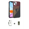 MARSİLYAN™- iPhone 14 Kılıf Doruk Serisi - Siyah Joko Magic 5D Hayalet Cam + Shine Kamera Lens - YL