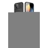 MARSİLYAN™- iPhone 14 Kılıf Eksen Form Prime - Siyah Buffer Cam Ekran Koruyucu + Shine Kamera Lens - GI