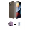 MARSİLYAN™- iPhone 14 Kılıf Eksen Form Prime - Siyah Joko Magic 5D Cam + Raze Metal Kamera Lens - SH