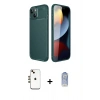 MARSİLYAN™- iPhone 14 Kılıf Eksen Form Prime - Siyah Joko Magic 5D Cam + Shine Kamera Lens - GD