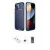 MARSİLYAN™- iPhone 14 Kılıf Eksen Form Prime - Siyah Joko Magic 5D Hayalet Cam + Diamond Kamera Lens - PE