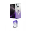 MARSİLYAN™- iPhone 14 Kılıf Eksen Minimal Özel Seri - Siyah Bilvis 5in1 3D Magic Cam Ekran Koruyucu