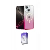 MARSİLYAN™- iPhone 14 Kılıf Eksen Minimal Özel Seri - Siyah Bilvis 5in1 3D Magic Cam Ekran Koruyucu