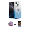 MARSİLYAN™- iPhone 14 Kılıf Eksen Minimal Özel Seri - Siyah Buffer Hayalet Cam Ekran Koruyucu + Raze Metal Kamera Lens - KI